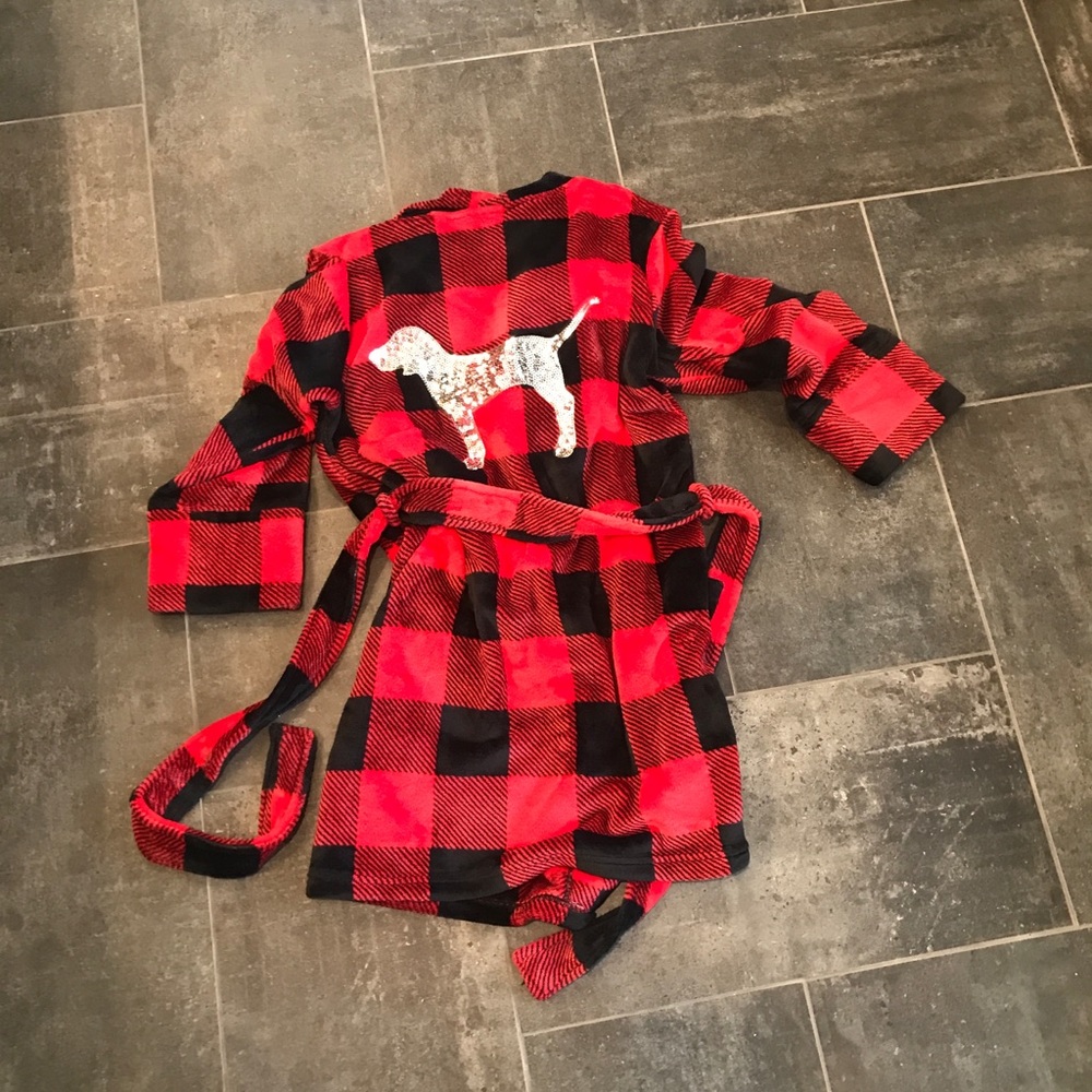 VS Pink Checkered Robe - Picture 3 of 4